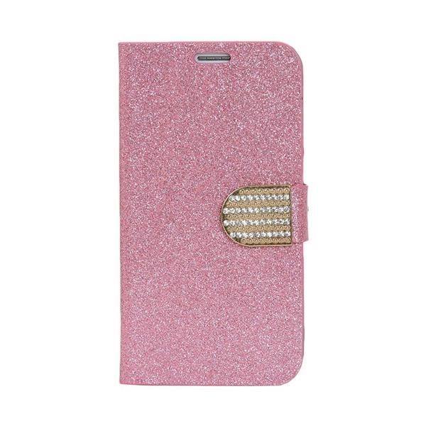 Bling Strass Hülle mit Kredit Karten Slots Galaxy S6 Rosa