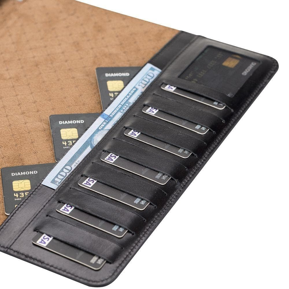 iPad Pro 12.9" Leder-Etui für 4. Generation - Schwarz Eto Modell