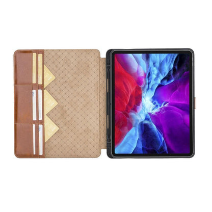 iPad Pro 11" Leder-Etui für die 2. Generation - Modell Tan Eto