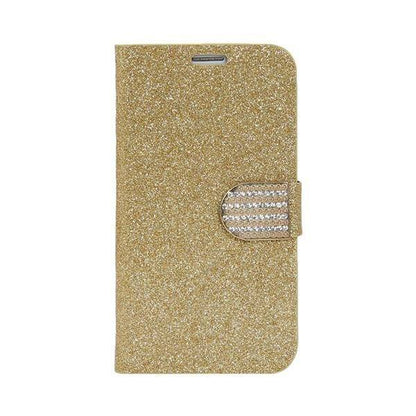 Bling Strass Hülle mit Kredit Karten Slots Galaxy S6 Gold