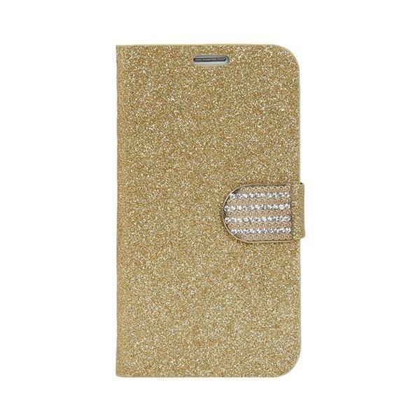 Bling Strass Hülle mit Kredit Karten Slots Galaxy S6 Gold
