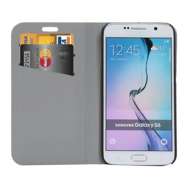 Bling Strass Hülle mit Kredit Karten Slots Galaxy S6 Gold
