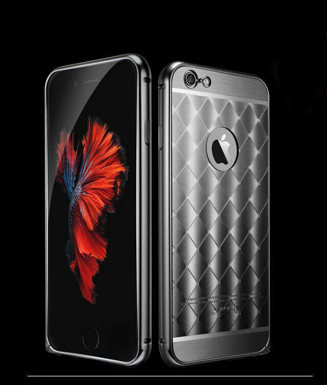 Grau LUXUS Aluminium Spiegel Bumper Case iphone 6 / 6S