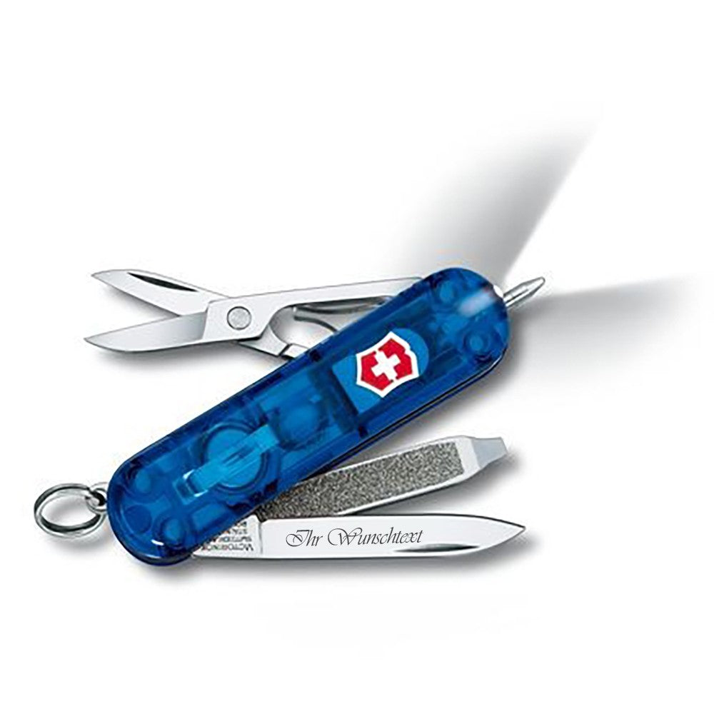 Victorinox Signature Lite Blau Transparent
