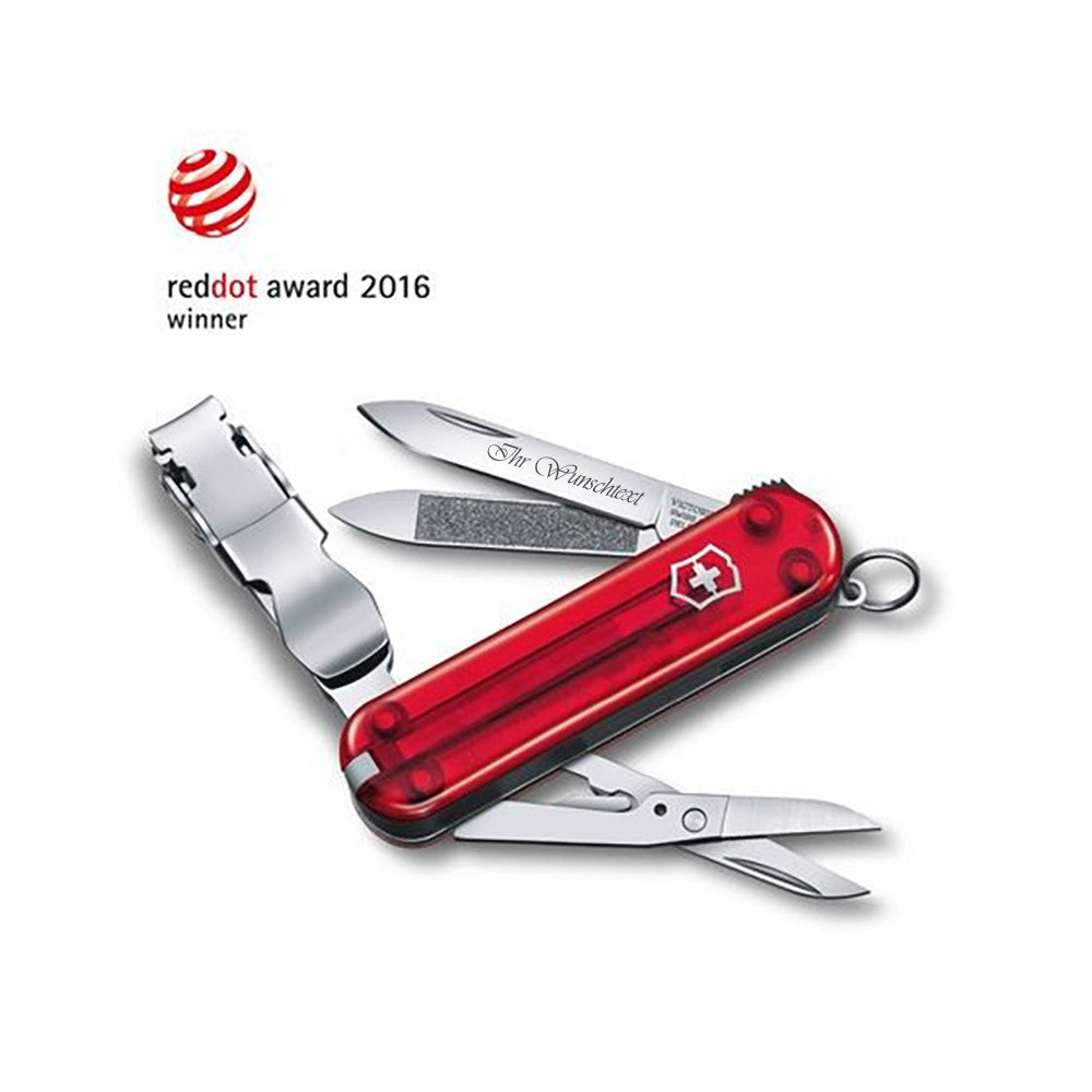 Victorinox Nail Clip Rot Transparent