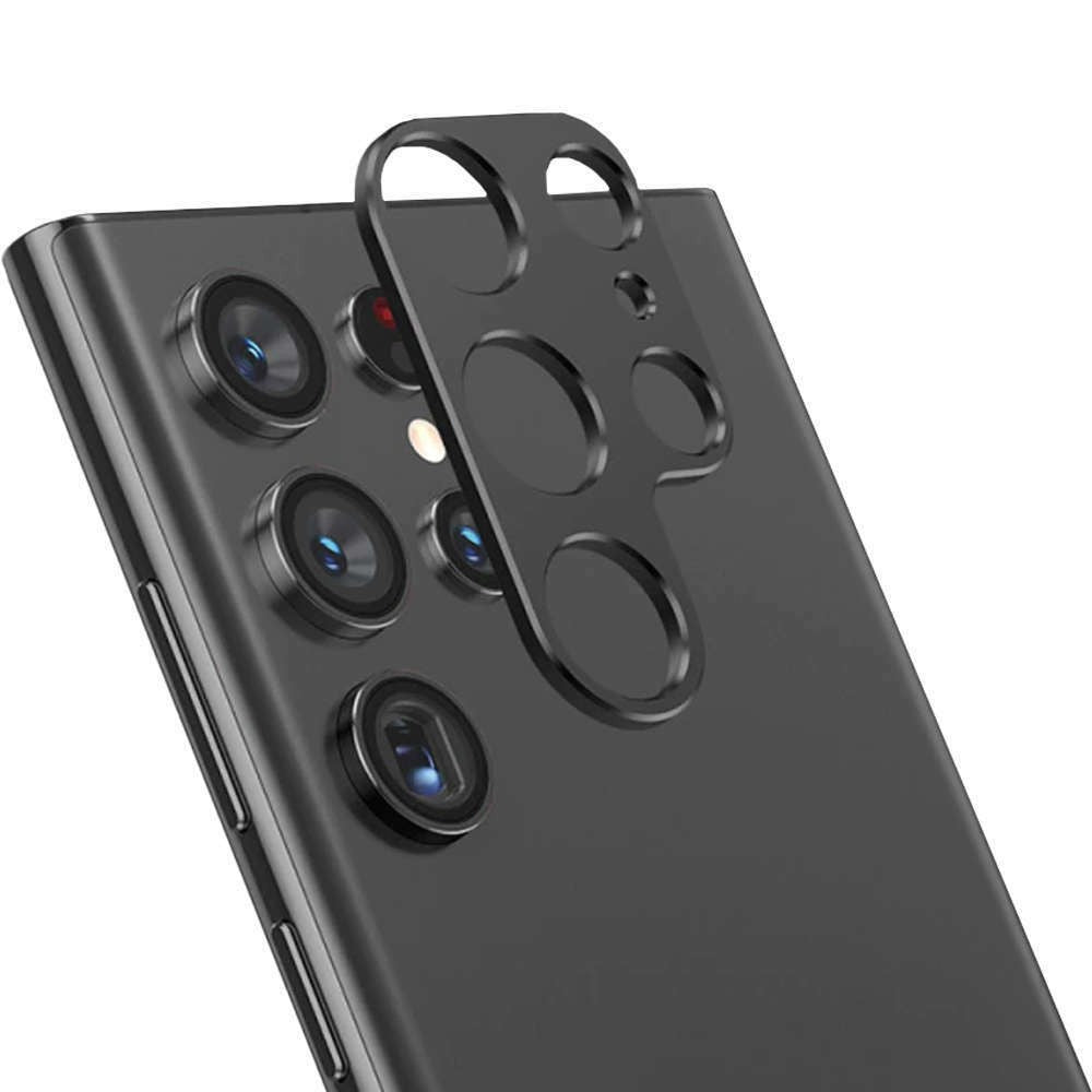 Metall-Objektivabdeckung Lens Cover für Samsung Galaxy S22 Ultra Schwarz