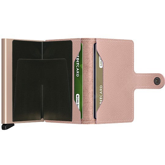 Secrid Miniwallet Crisple, Rose (AUF WUNSCH MIT GRAVUR)
