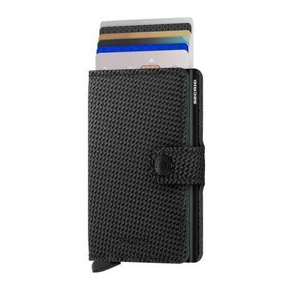Secrid Carbon Miniwallet Schwarz (AUF WUNSCH MIT GRAVUR)