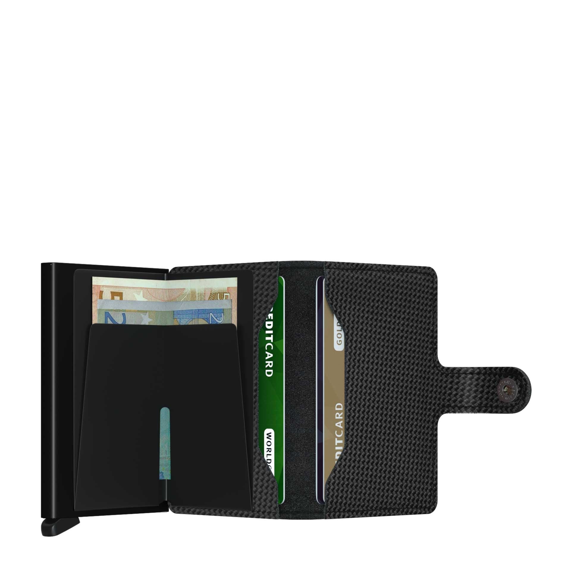 Secrid Carbon Miniwallet Schwarz (AUF WUNSCH MIT GRAVUR)