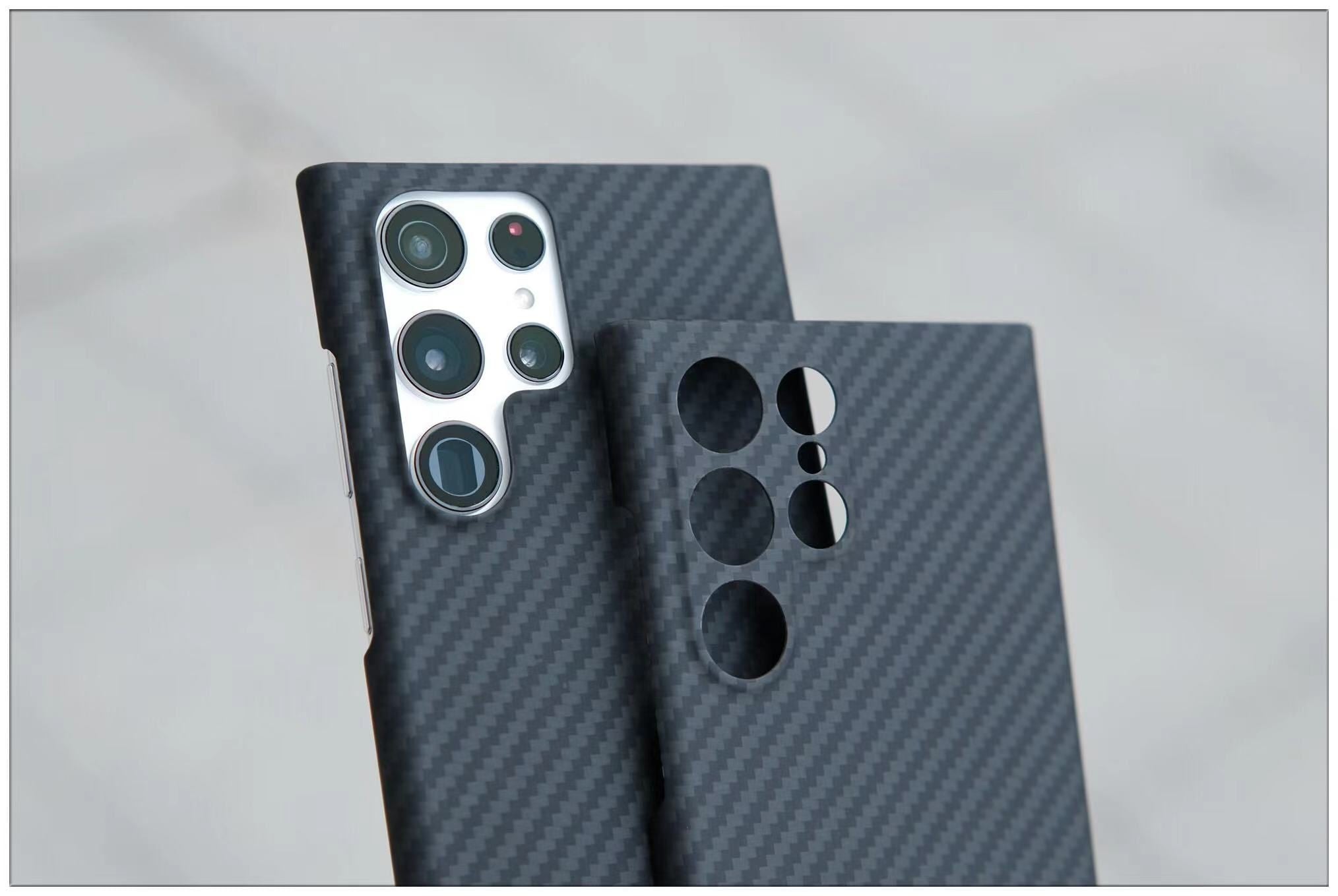 Samsung Galaxy S22 Plus Echt Carbon Faser Volle Schutz Hülle Slim Case