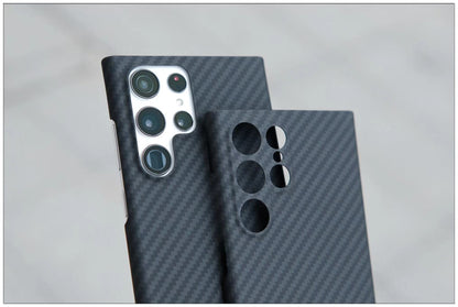 Samsung Galaxy S22 Plus Echt Carbon Faser Volle Schutz Hülle Slim Case