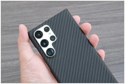 Samsung Galaxy S22 Plus Echt Carbon Faser Volle Schutz Hülle Slim Case