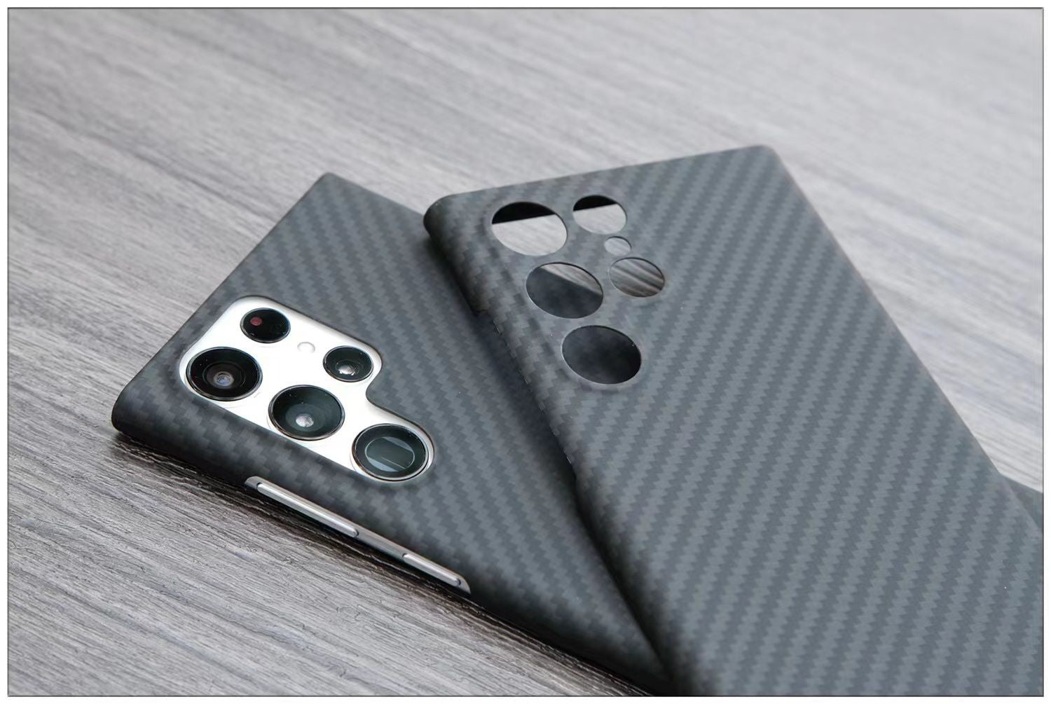 Samsung Galaxy S22 Plus Echt Carbon Faser Volle Schutz Hülle Slim Case