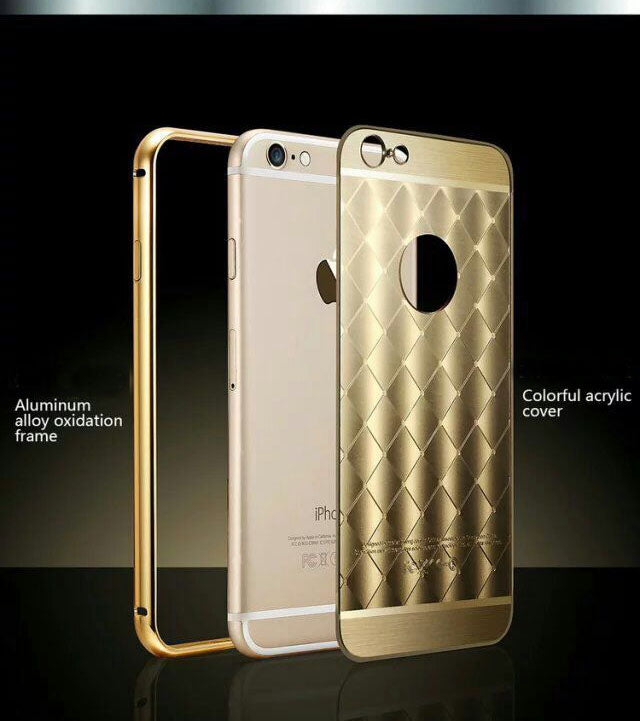 Silber LUXUS Aluminium Spiegel Bumper Case iphone 6+ / 6S+