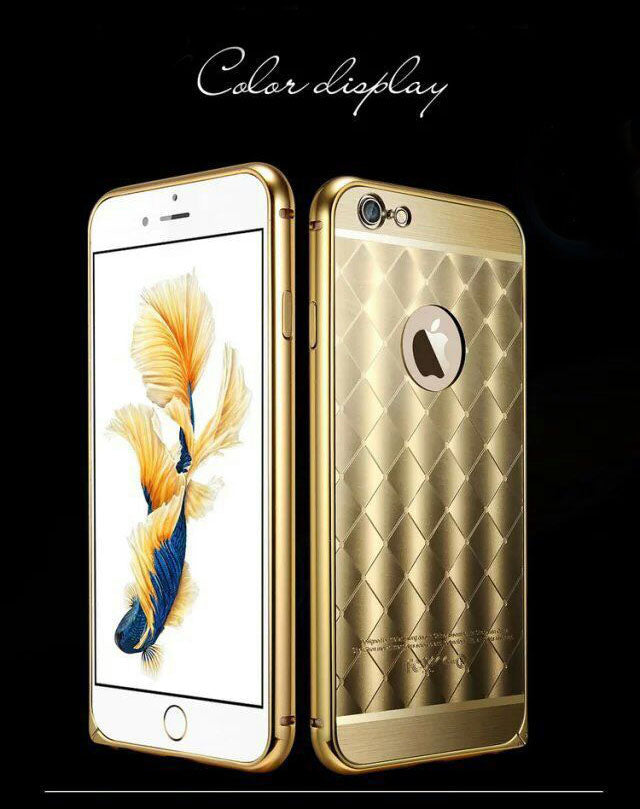 Gold LUXUS Aluminium Spiegel Bumper Case iphone 6+ / 6S+