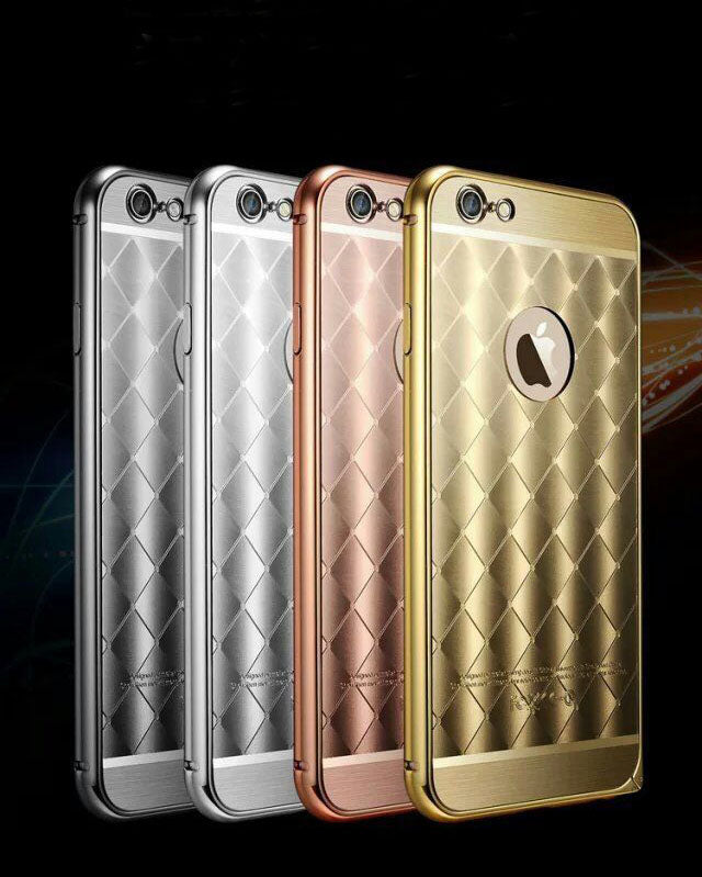 Gold LUXUS Aluminium Spiegel Bumper Case iphone 6+ / 6S+