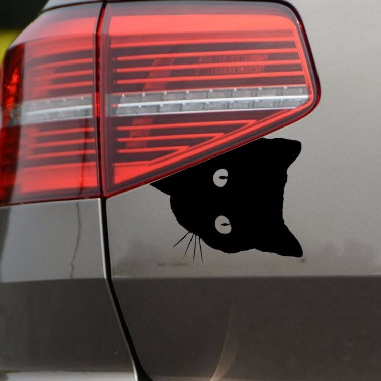 Katzenkopf Aufkleber Katze Autoaufkleber Tuning sticker film Car DIY Schwarz