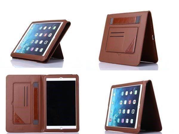 iPad 2 3 4 Leder Schutz Hülle Etui Braun