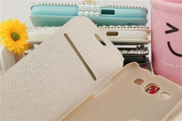 Bling Flip Leder Etui Galaxy S3 Lila