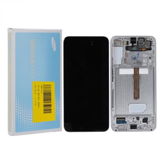Samsung Galaxy S22+ 5G S906B LCD Display inkl. Akku, Phantom Weiß Serviceware