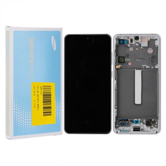 Samsung Galaxy S21 FE G990B LCD Display, Grau Serviceware (inkl. Akku)