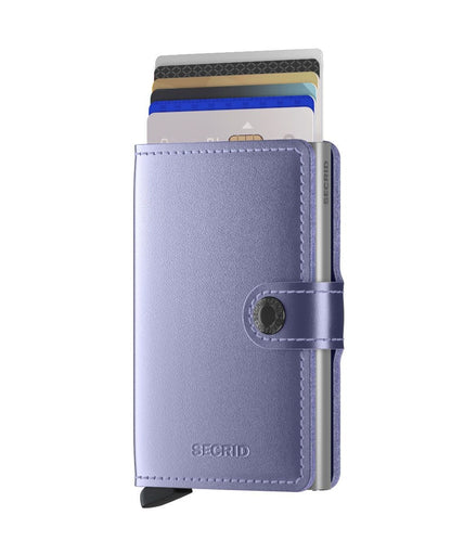 SECRID Miniwallet Metallic Lila (AUF WUNSCH MIT GRAVUR)