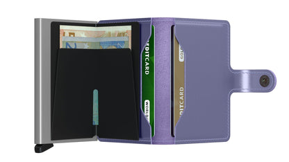 SECRID Miniwallet Metallic Lila (AUF WUNSCH MIT GRAVUR)