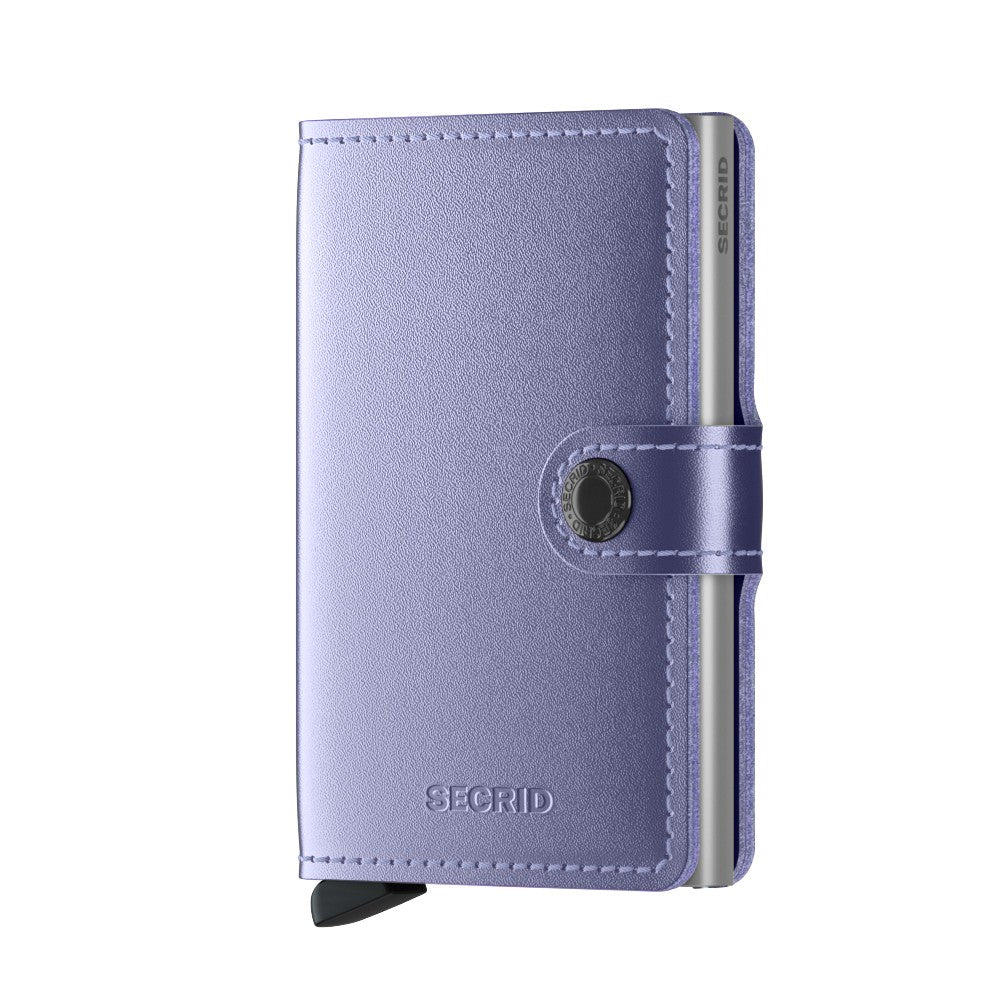SECRID Miniwallet Metallic Lila (AUF WUNSCH MIT GRAVUR)