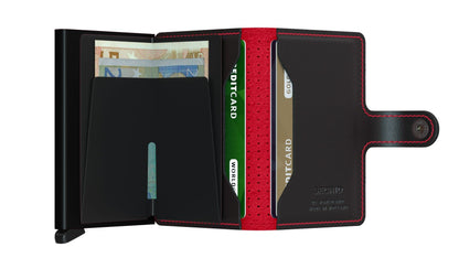 SECRID MINIWALLET CUBIC BLACK-TITANIUM  (AUF WUNSCH MIT GRAVUR)