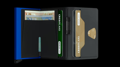 SECRID MINIWALLET CUBIC BLACK-TITANIUM  (AUF WUNSCH MIT GRAVUR)