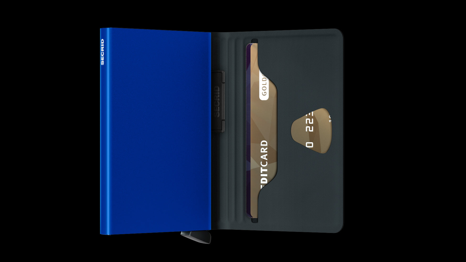 SECRID MINIWALLET CUBIC BLACK-TITANIUM  (AUF WUNSCH MIT GRAVUR)