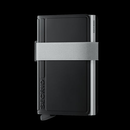 SECRID MINIWALLET CUBIC BLACK-TITANIUM  (AUF WUNSCH MIT GRAVUR)