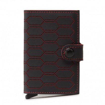 Secrid Miniwallet Fuel, Schwarz & Rot (Auf Wunsch Mit Gravur)