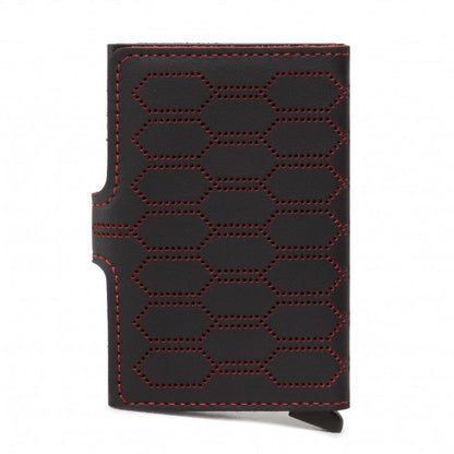 Secrid Miniwallet Fuel, Schwarz & Rot (Auf Wunsch Mit Gravur)
