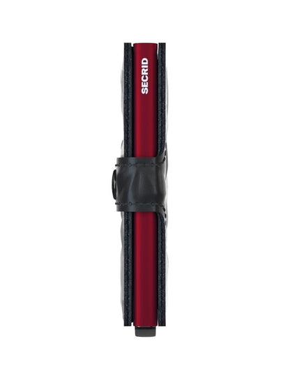 Secrid Miniwallet Prism Black Red (Auf Wunsch Mit Gravur)