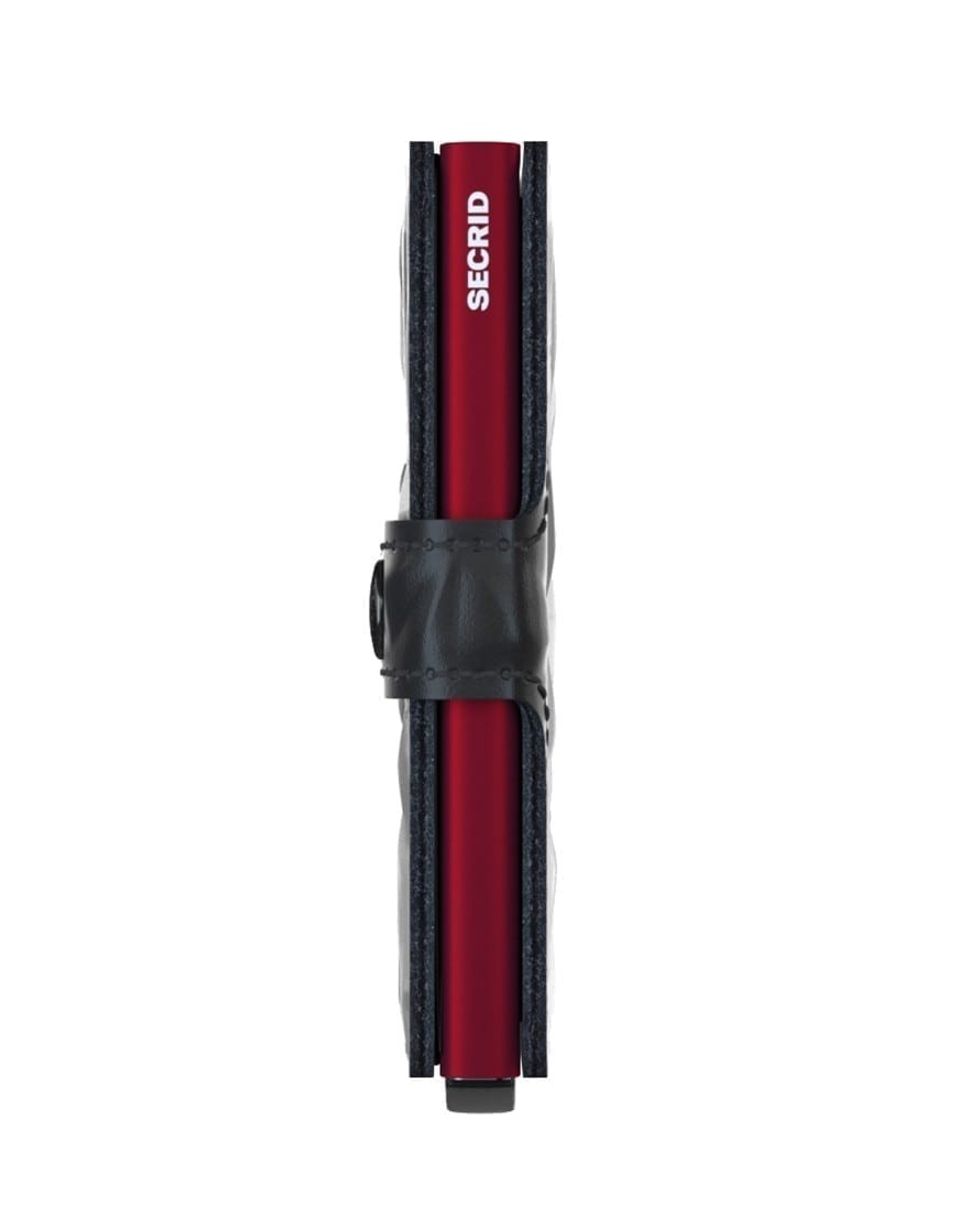 Secrid Miniwallet Prism Black Red (Auf Wunsch Mit Gravur)