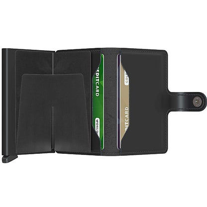 SECRID MINIWALLET CUBIC BLACK-TITANIUM  (AUF WUNSCH MIT GRAVUR)