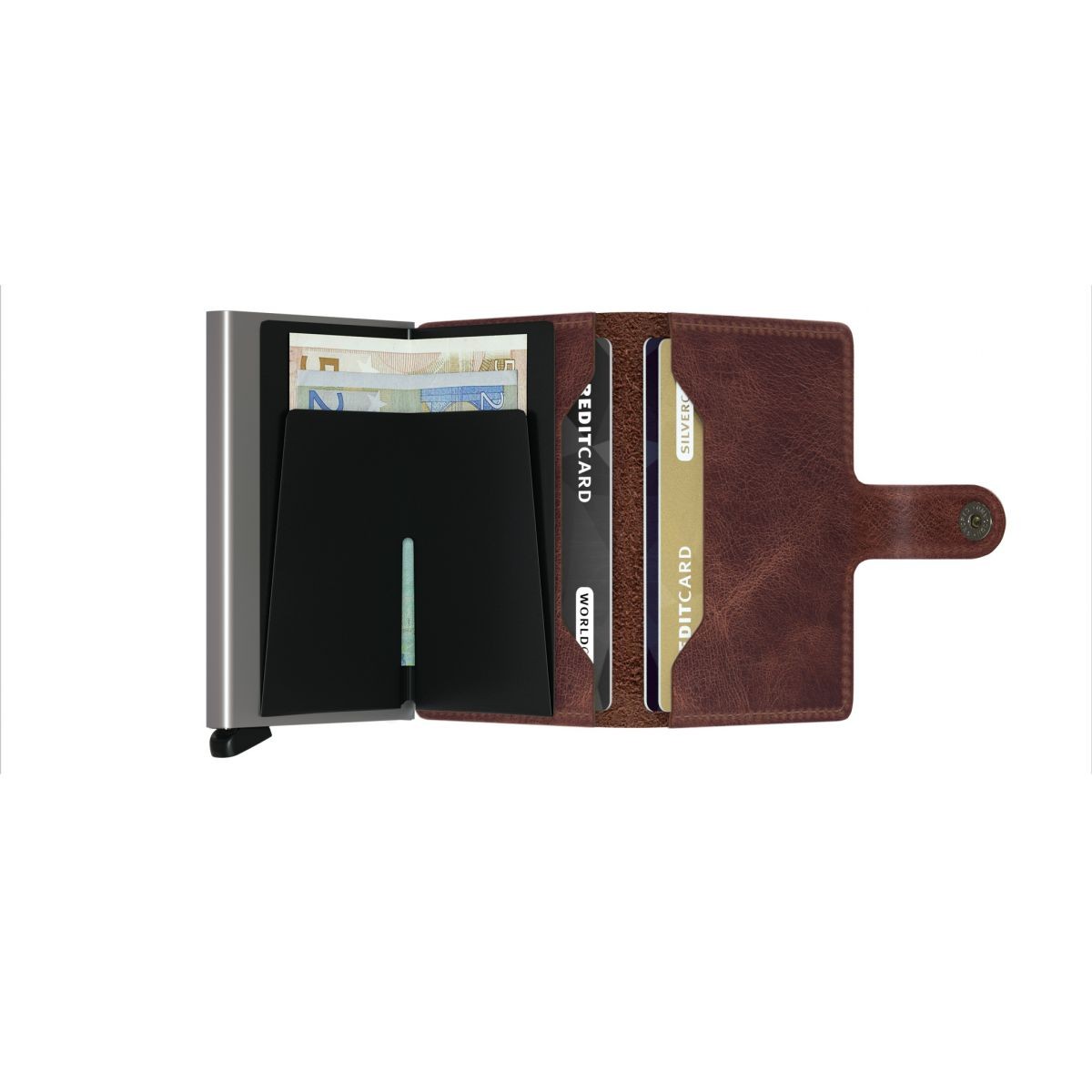 SECRID MINIWALLET CUBIC BLACK-TITANIUM  (AUF WUNSCH MIT GRAVUR)