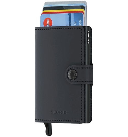 SECRID MINIWALLET CUBIC BLACK-TITANIUM  (AUF WUNSCH MIT GRAVUR)
