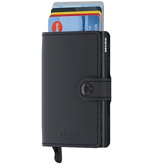 SECRID MINIWALLET CUBIC BLACK-TITANIUM  (AUF WUNSCH MIT GRAVUR)