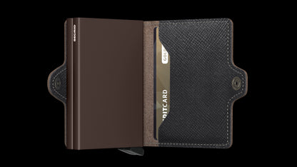 SECRID MINIWALLET CUBIC BLACK-TITANIUM  (AUF WUNSCH MIT GRAVUR)