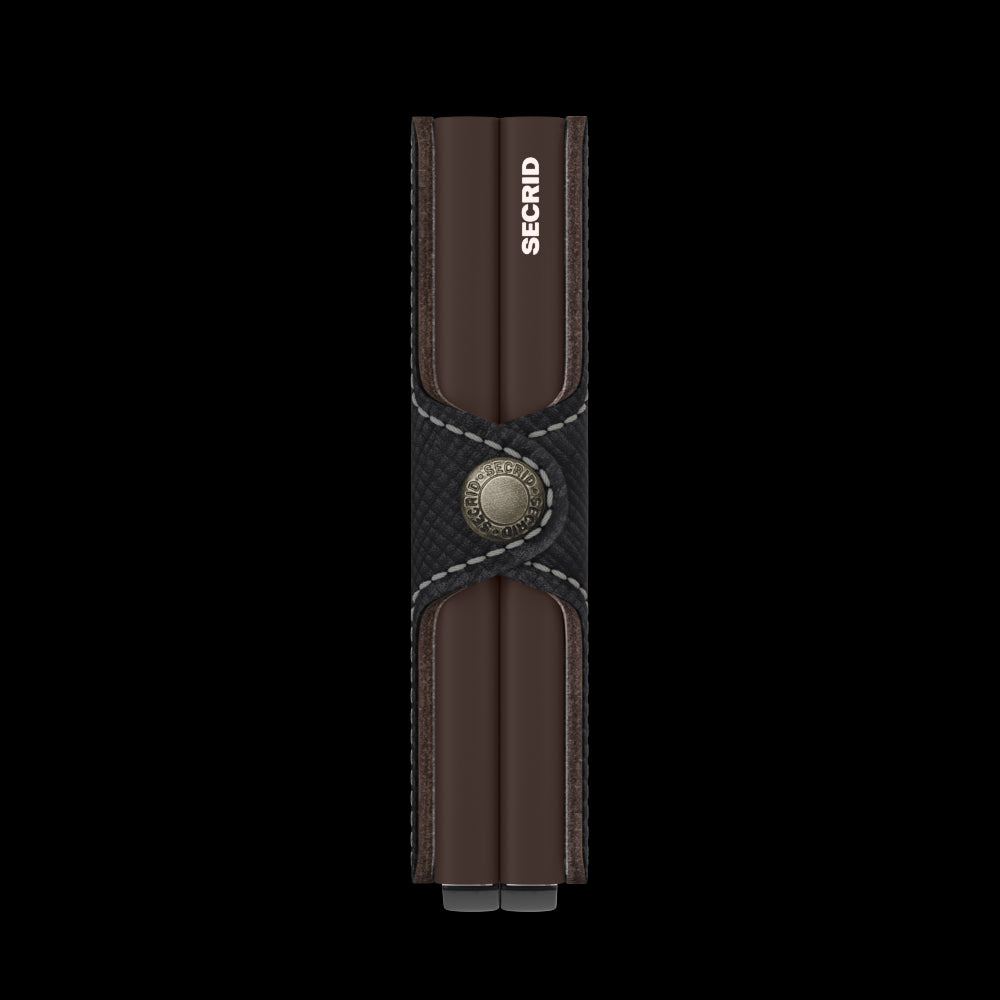 SECRID MINIWALLET CUBIC BLACK-TITANIUM  (AUF WUNSCH MIT GRAVUR)