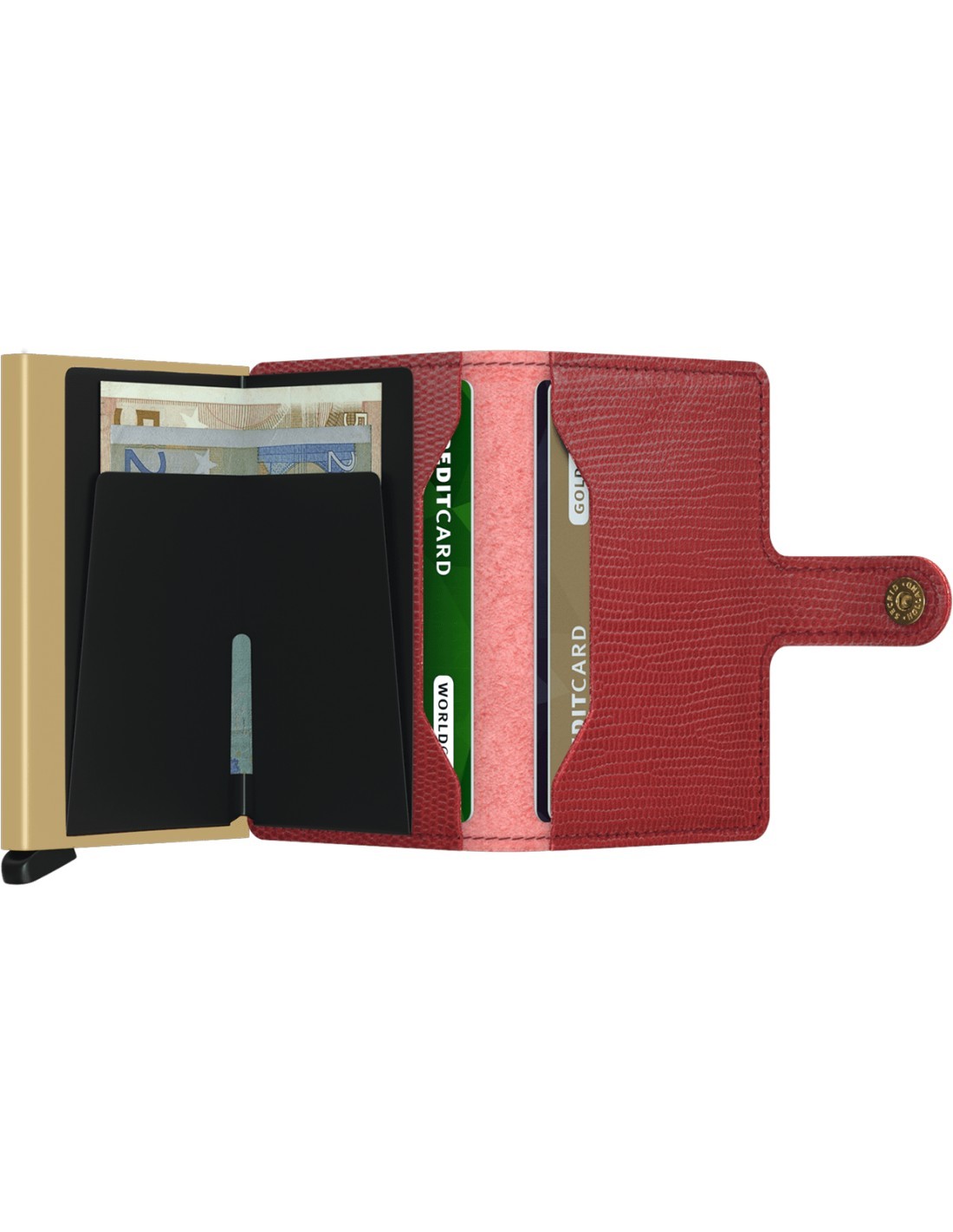 SECRID MINIWALLET CUBIC BLACK-TITANIUM  (AUF WUNSCH MIT GRAVUR)