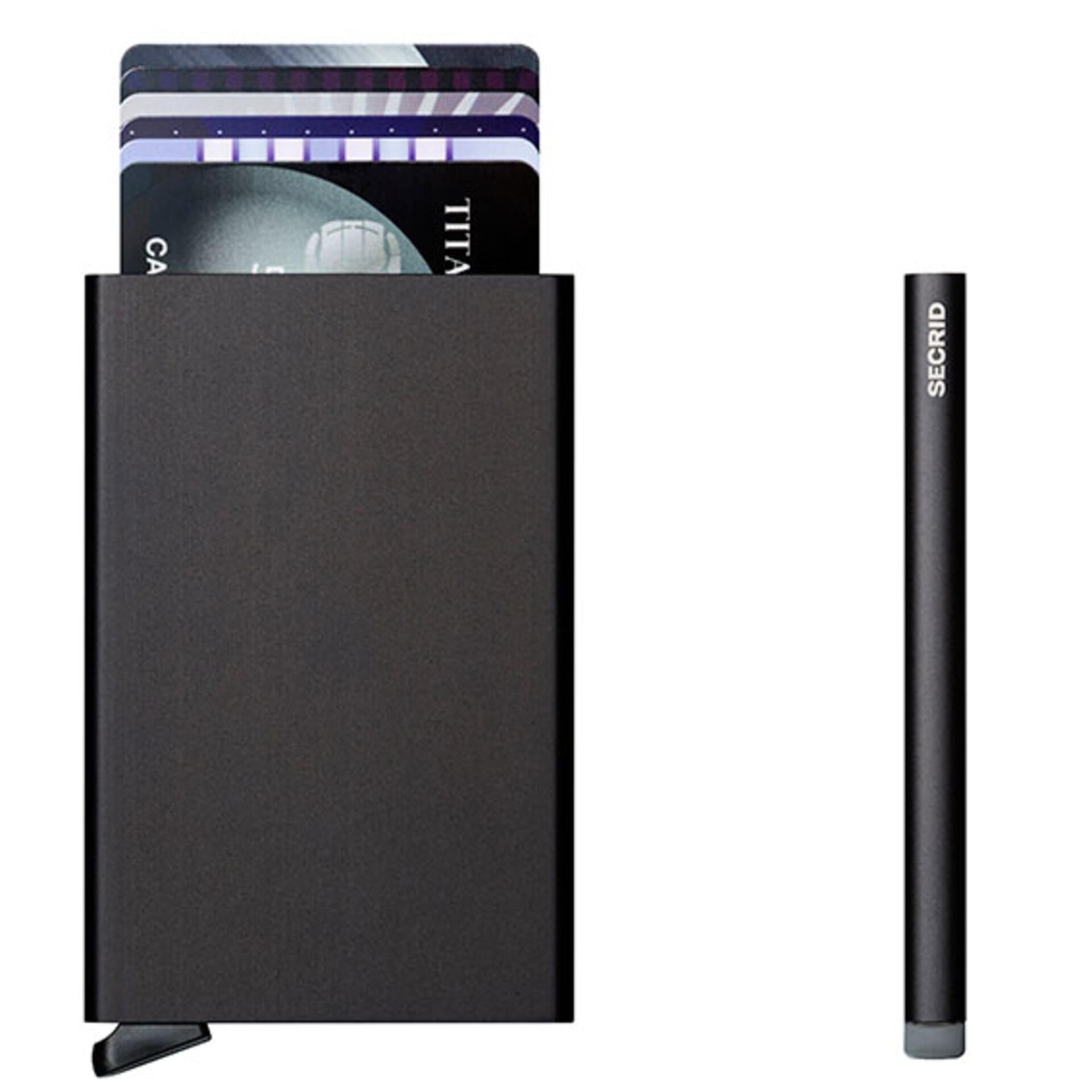 Secrid Carbon Miniwallet Schwarz (AUF WUNSCH MIT GRAVUR)