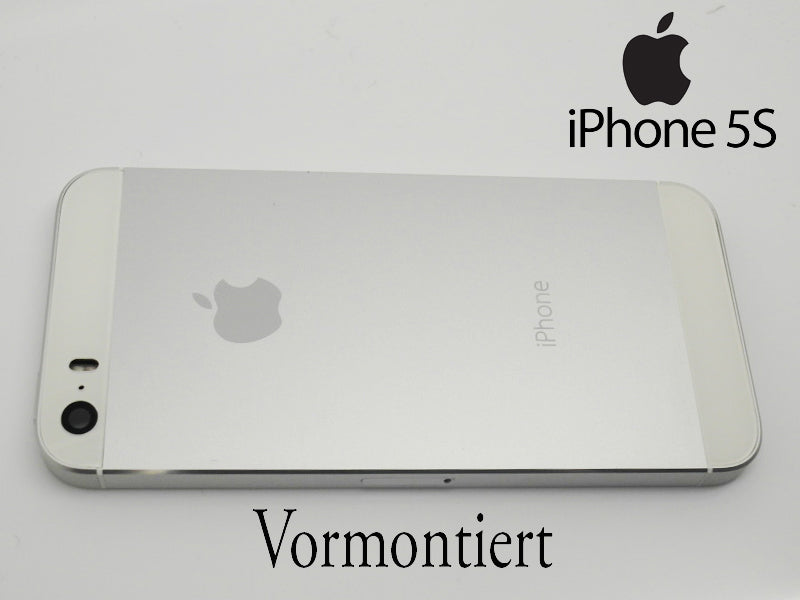 iPhone 5S SE Umbauset Backcover Middle Frame Akkudeckel Silber