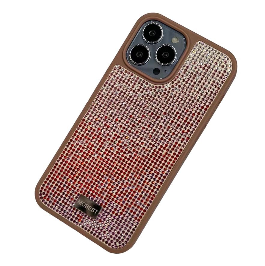iPhone 14 Pro Bling Glitzer Hülle Cover Rosa