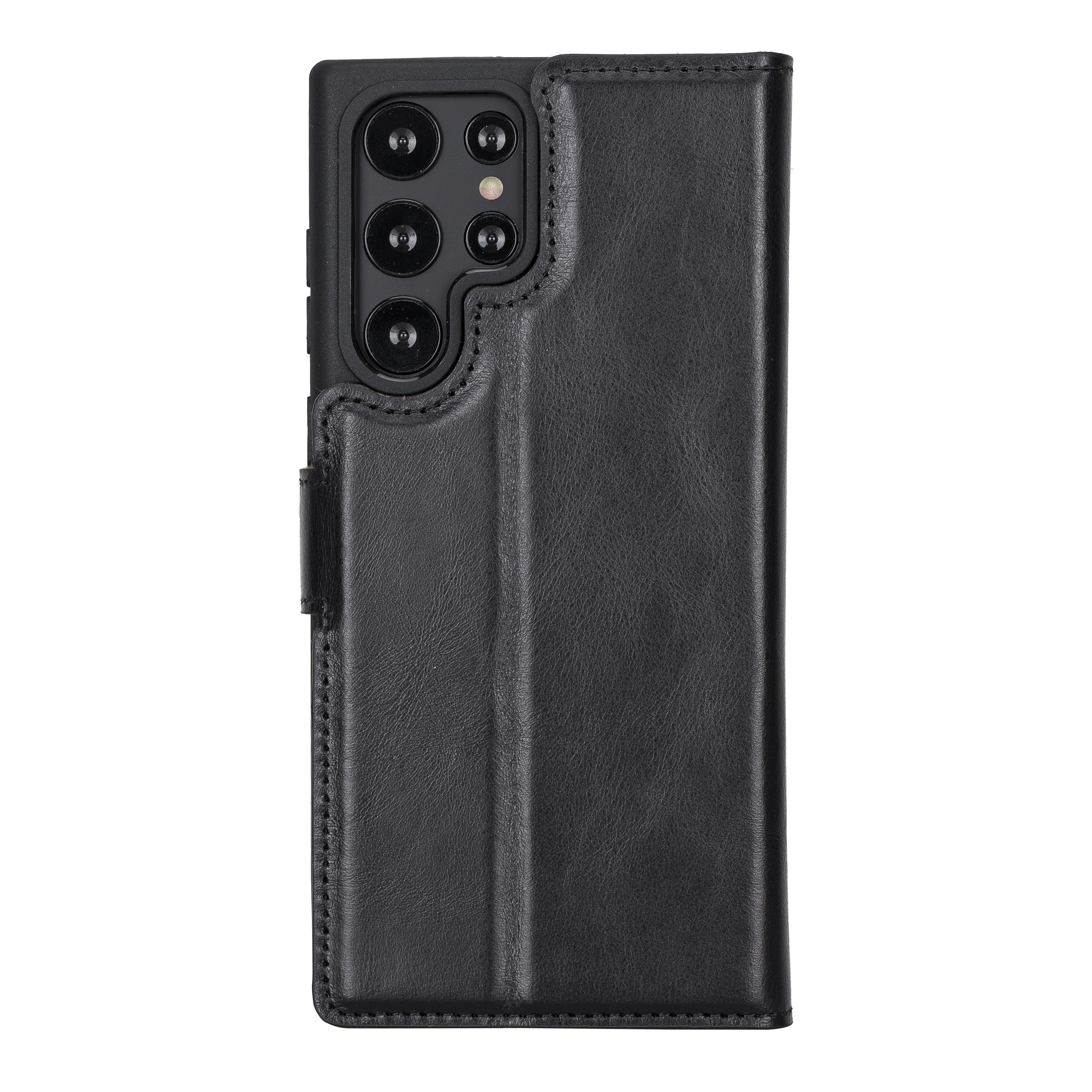 BOULETTA MAGNETISCH ABNEHMBARE LEDERHÜLLE FÜR SAMSUNG GALAXY S23 Ultra - Schwarz