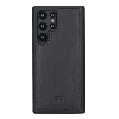 BOULETTA MAGNETISCH ABNEHMBARE LEDERHÜLLE FÜR SAMSUNG GALAXY S23 Ultra - Schwarz