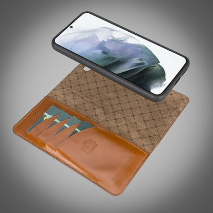 BOULETTA MAGNETISCH ABNEHMBARE LEDERHÜLLE FÜR SAMSUNG GALAXY S23 Plus - Tan