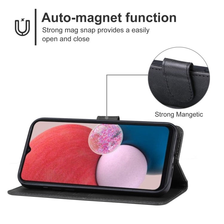 Samsung Galaxy A54 5G Leder Schwarz Kreditkarte Etui Bookcase